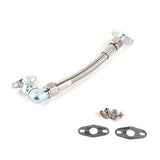 10AN Teflon Oil Drain Line For Mitsubishi Lancer EVO 4-9 w/ TD05 TD06 Series