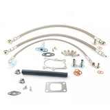 Oil Water Line Kit for Nissan RB30 VL Engine w/ Garrett T3 T4 16mm Water Bolt Holes