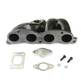 T25 Turbo Inlet Exhaust Manifold Fits HONDA Civic K20 with wastegate Low Mount