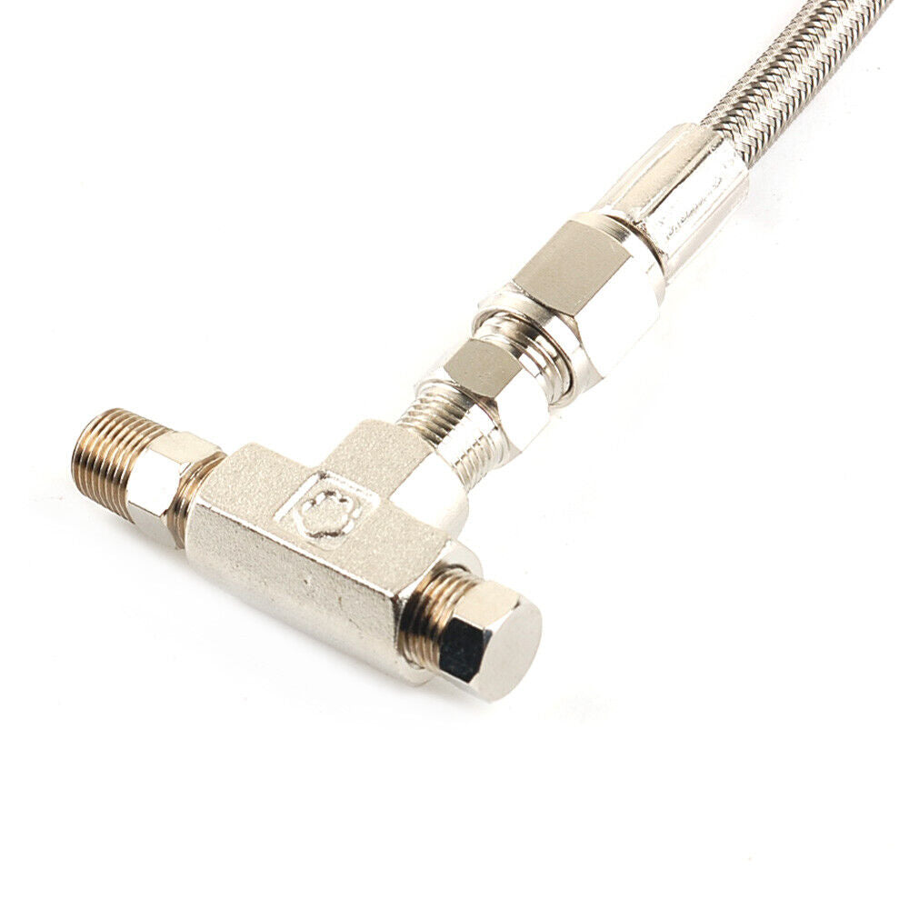 40" 4AN Oil Feed Line For Holset's Cummins' HX35 HX40 HX50 HX55 M12 2