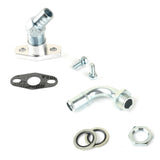 Turbo to Oil Pan Return Kit for TD04 TD05 TD06 w/IHI RHF4 RHB4 45DEG 3/4" Barb