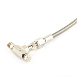 27.5" AN4 Oil Feed Line For Garrett T3 T4 T04B T04E T04R w/1.5mm Hole Alu Flange