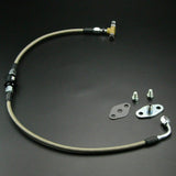 AN4 Oil Feed Line w/ Filter for Honda B16 B18 D15 D16 w/T3 T4 TB03 T04B/E T66 2.5mm