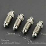 Stainless Bleed Nipple Screws M10x1.0mm Pitch Brembo Caliper for Subaru STI WRX EVO