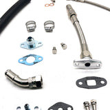 Top Mount Oil Feed & Return Line For TOYOTA 1JZ 2JZ engine with Garrett T3 T4 T04Z