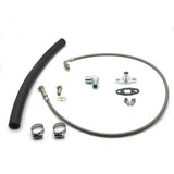 4AN Oil Feed & 3/4" Inside Diameter Soft Hose Return Line For BorgWarner S200SX-E S300SX-E