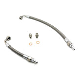 90Deg 6AN Water Line Kit For Mitsubishi 4D56T 2.5L Montero Shogun  1984-1999 with TF035 TD04 Turbo