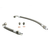 90Deg 6AN Water Line Kit For Mitsubishi 4D56T 2.5L Montero Shogun  1984-1999 with TF035 TD04 Turbo