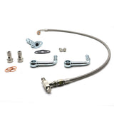 Universal Oil Water Line Kit For Garrett GT25 GT28 GT30 Ball Bearing 90Deg 1/2" Pipe