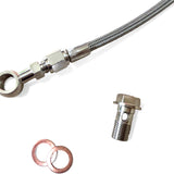 4AN Oil Feed & 3/4" Soft Hose Return Line For Toyota Land Cruiser 12HT HJ61 4.0L Diesel with CT26 Turbo