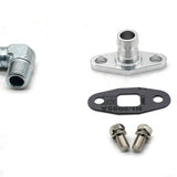 Top Mount AN4 Oil Feed Line & 3/4" ID Drain Soft Hose Kit For NISSAN RB20DET RB25DET with Garrett T3 T4 T04B T04E T04R