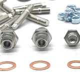 Turbo Gasket & Adapter Kit For Garrett GT25R GT28R Ball Bearing 5 Bolt 743347-0002