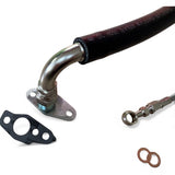 4AN Oil Feed & 3/4" Soft Hose Return Line For Toyota Land Cruiser 12HT HJ61 4.0L Diesel with CT26 Turbo