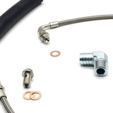 4AN Ölzuleitung &amp; NBR Rücklaufleitung für Holset HX35 HX40 HX50 auf Nissan RB25DET