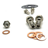 Universal Oil Water Kit with Filter for Garrett GT25 GT28 G25 G30 Ball Bearing Turbo  40" oil feed line