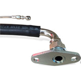 4AN Oil Feed & 3/4" Soft Hose Return Line For Toyota Land Cruiser 12HT HJ61 4.0L Diesel with CT26 Turbo