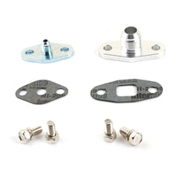 No restrictor Oil feed 4AN Return 10AN Flange for Garrett G-Series G40 G42 G45