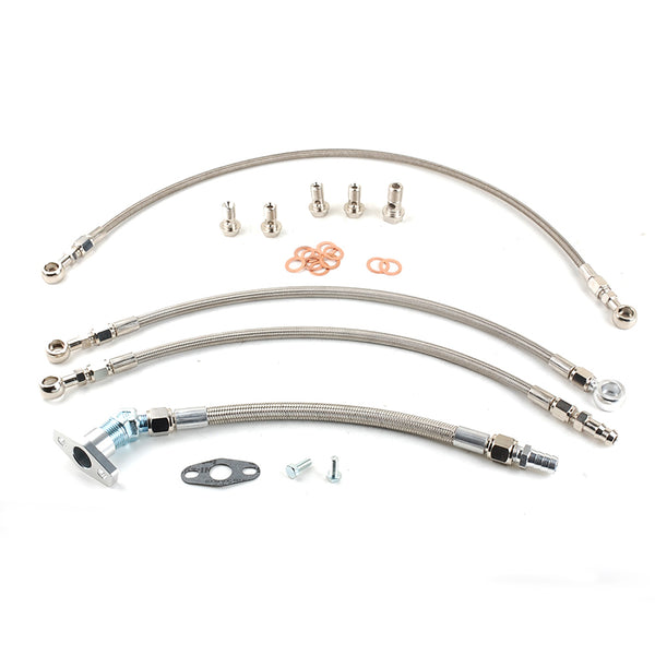 4AN Oil Water Line Kit For SAAB 9-3 AERO B207L/E/R Z20NET TD04L 12T 14T