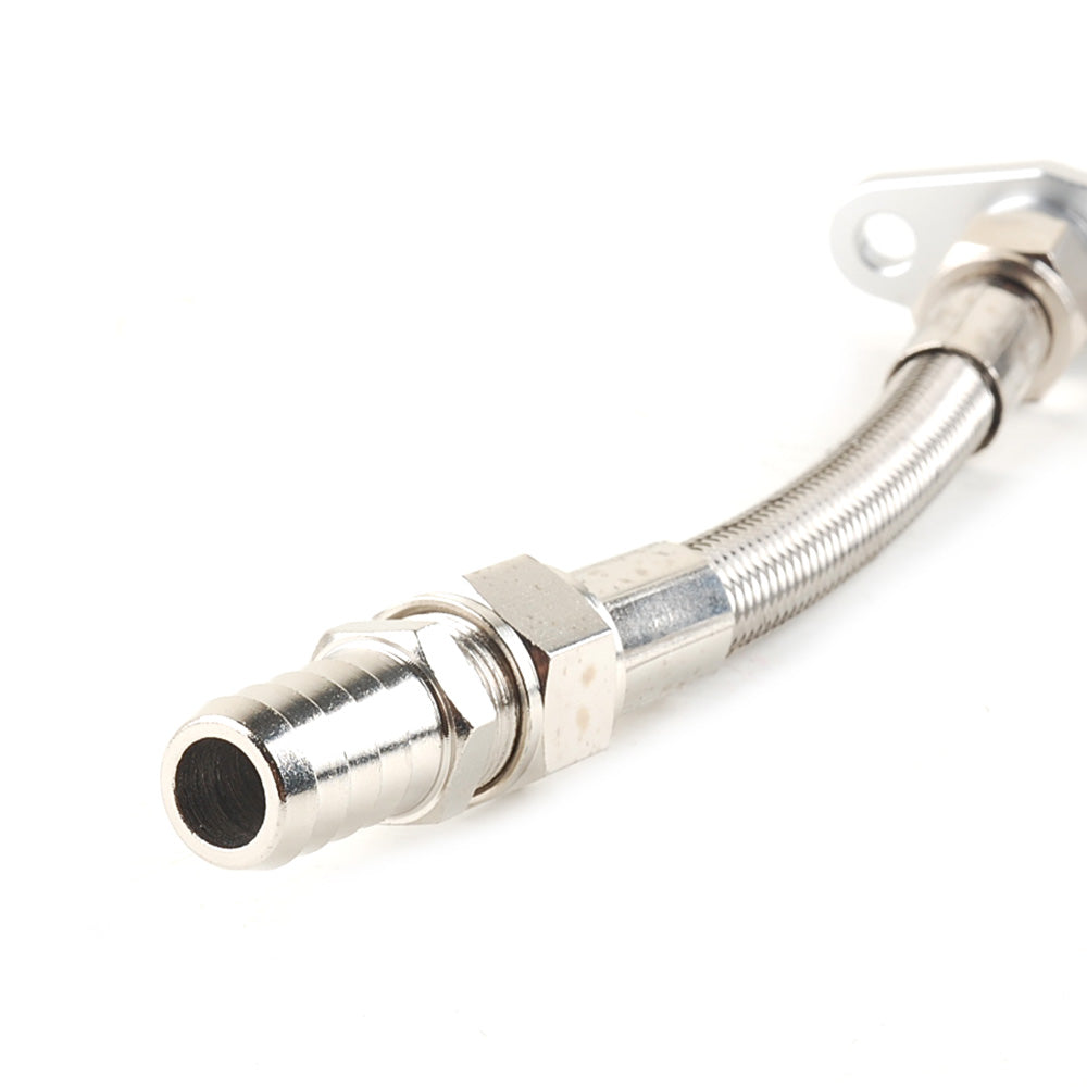 10AN Turbo-Ölrücklaufleitungssatz passend für BorgWarner S200SX S360 S363 S366 auf 20-mm-Schlauchanschluss
