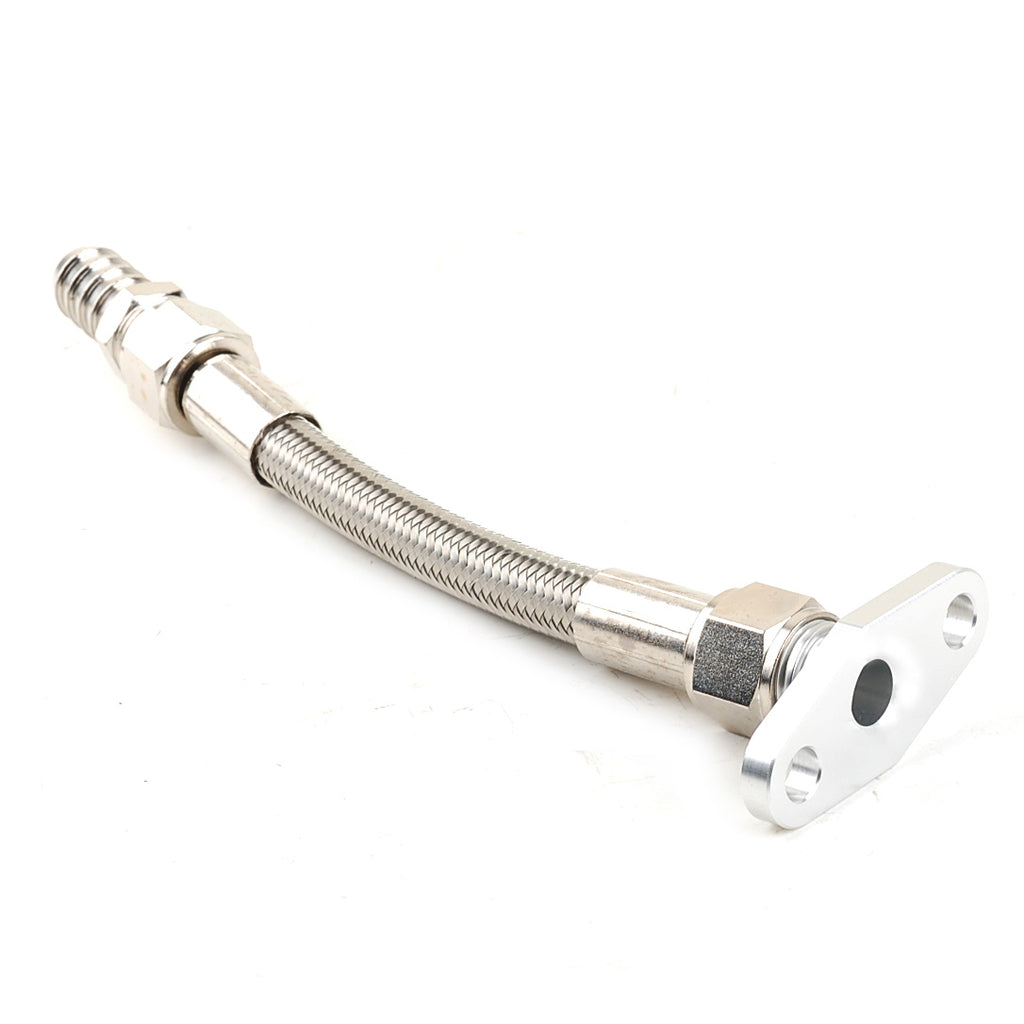 10AN Turbo Oil Return Line kit Fits BorgWarner S200SX S360 S363 S366 to 20mm barb