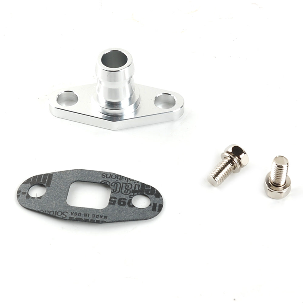 Turbo Oil Feed Fitting & Drain Flange Kit For BorgWarner S200SX S360 363 366 400 Series