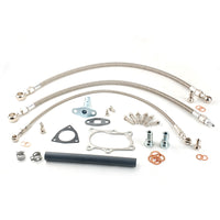 6AN Oil & Water Line Kit Fits RB20DET RB25DET w/ stock Nissan RB25DET Turbo TOP MOUNT