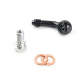 3AN To M10 x 1.25mm pitch 60 Deg Black Banjo with Bolt Kit / Brake Fitting