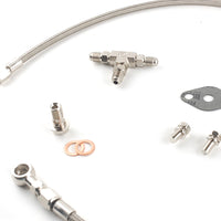 4AN Oil Feed Line For Nissan VG30DET with Twin Turbo Garrett T3/T4 & Greddy T67