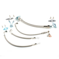 Low Mount Oil & Water Line For 1JZ-GTE VVTI with Single CT15B Chaser JZA70 Supra