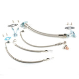 Low Mount Oil & Water Line For 1JZ-GTE VVTI with Single CT15B Chaser JZA70 Supra