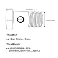 90Deg 3AN 10mm 3/8" Silver Banjo Adapter / Brake Line Fitting