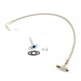 4AN Oil Feed Line & 5/8"~11/16" Drain Pipe for Toyota 5L 3.0L MHI TD04-11G oil cooled w/ 1/8NPT T-Fitting