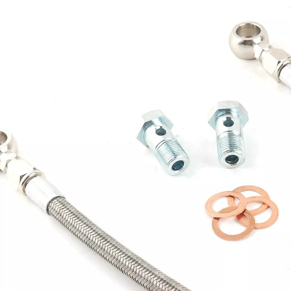 11.8" 6AN Water Line Kit For Garrett T4 T04B T04E GT42 GT45 GT3788R GT4088R GT4094R GT4294