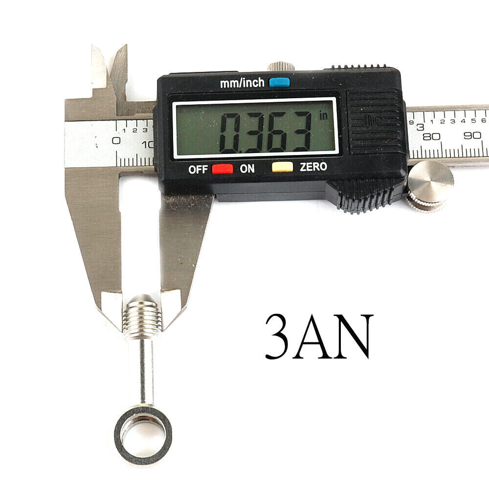 60Deg 3AN 10mm 3/8" Banjo Adapter / Brake Line Fitting Adapter