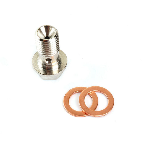 Oil Feed Bolt Kit M12 12mm with 1.5mm restrictor hole for Borg Warner 53049700059 / 53049700184 12618667