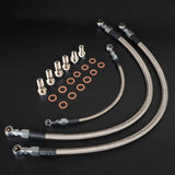 Niedrig montierter 6AN-Turbo-Öl-Wasserleitungssatz für Nissan Skyline RB20DET, RB25DET, RB30 mit GT28, GT30 und GT35