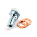 8mm M8 x 1.0mm Pitch Metric Banjo Bolt Fitting w/ Washers Brake Line Bike D239