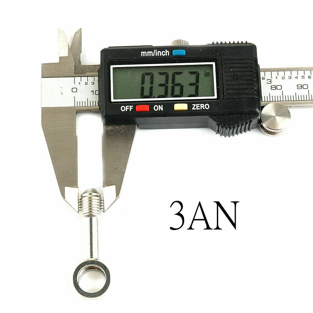 SS Banjo Bolt Kit 3AN to M10x1.0mm oil feed & pressure & Brake & Clutch Line