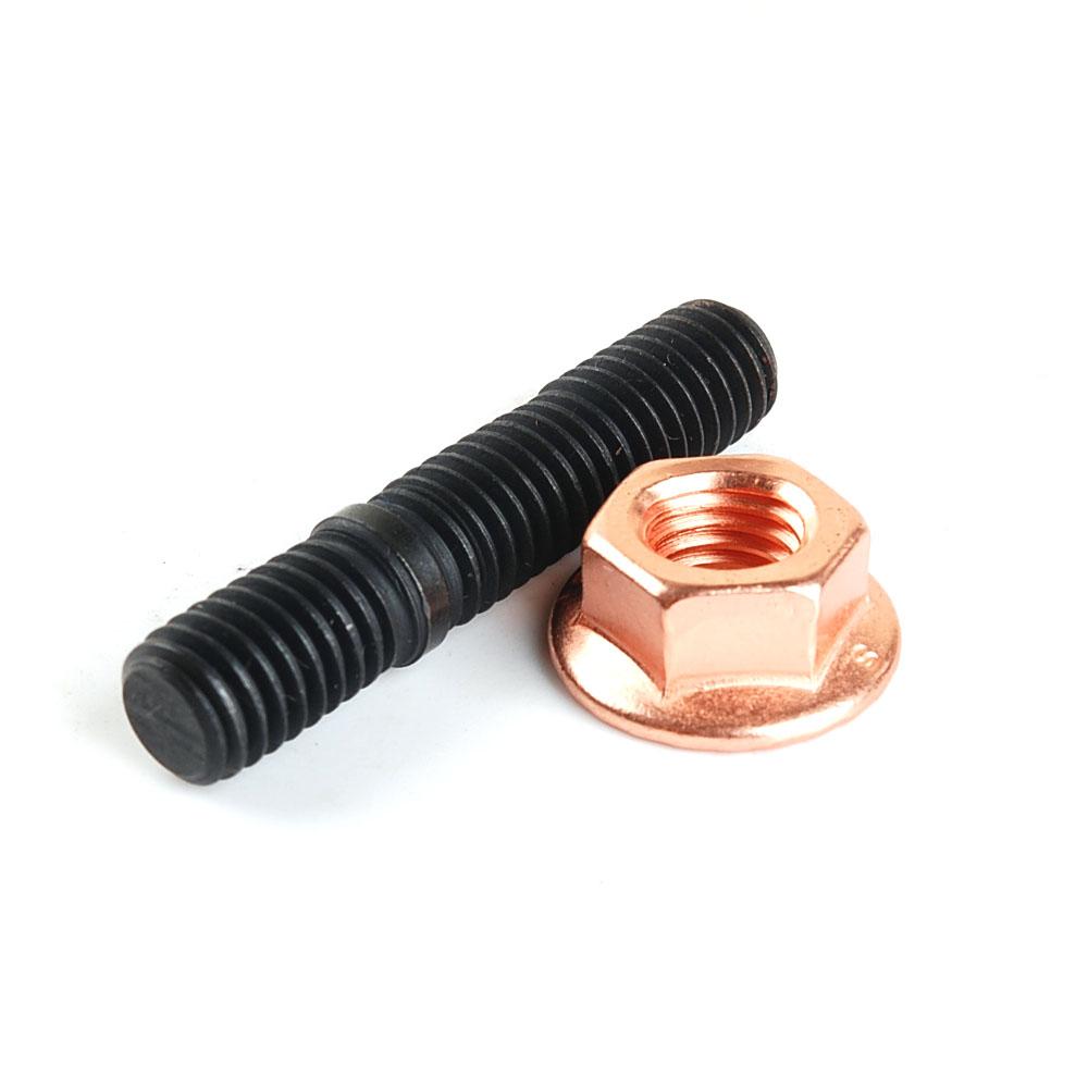 M10 x 1.25mm BLK Stud w/Cooper Nut For SUBARU IHI VF22 VF24 VF28 VF36 VF38 VF44 VF45 VF58 MHI EVO