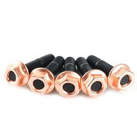 M8 x 1.25mm BLK Stud w/Copper Nut For Nissan & Trust Garrett 5 Bolt Silvia Series to CA180DET SR20DET