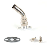 45Deg 10AN 3/4" 19mm Oil Drain Flange Kit For Garrett & HKS T25 T28 TB25 TB28 & BorgWarner EFR