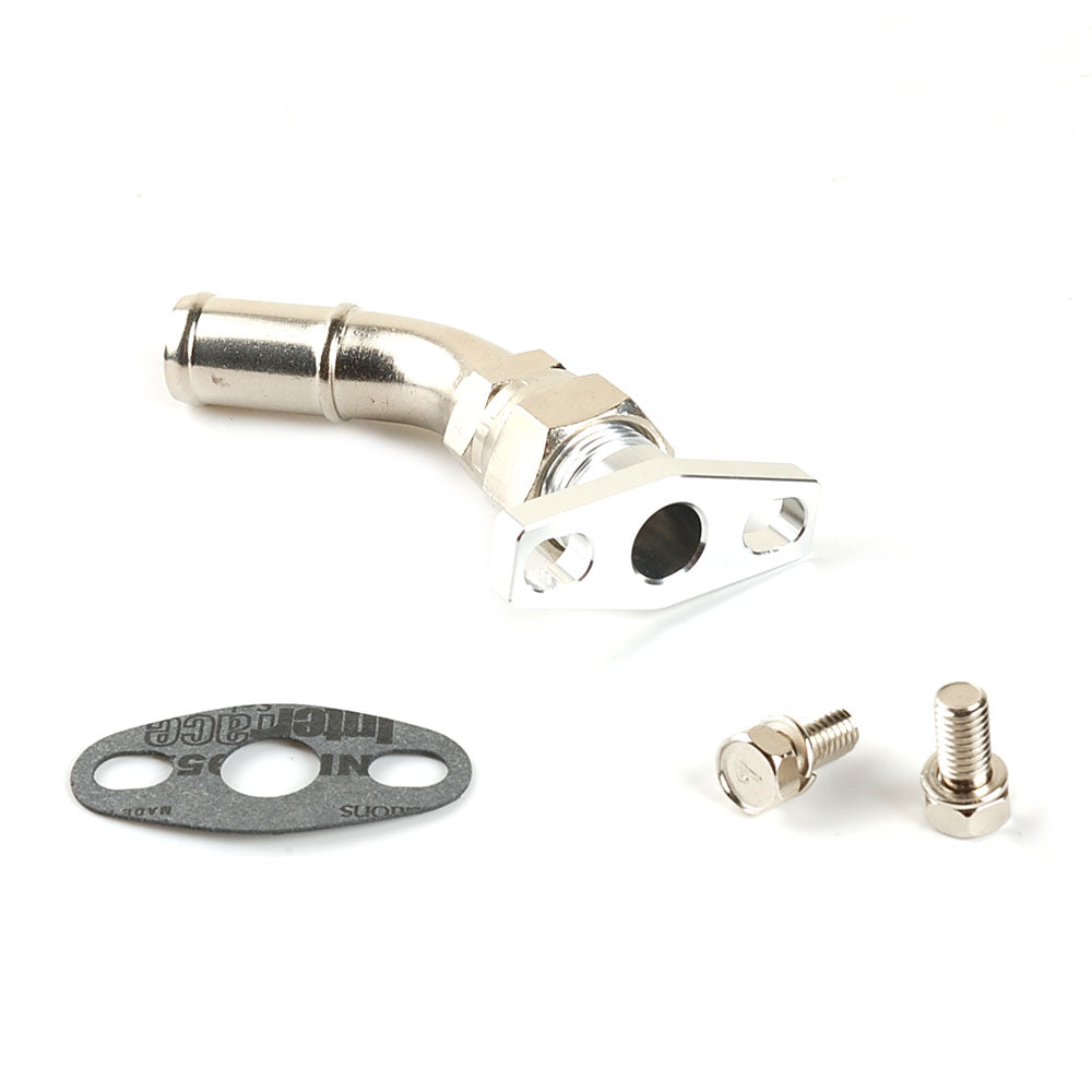 45Deg 10AN 3/4" 19mm Oil Drain Flange Kit For GTX2867R GT2871R GT2876R GTX3582R GTX3584R