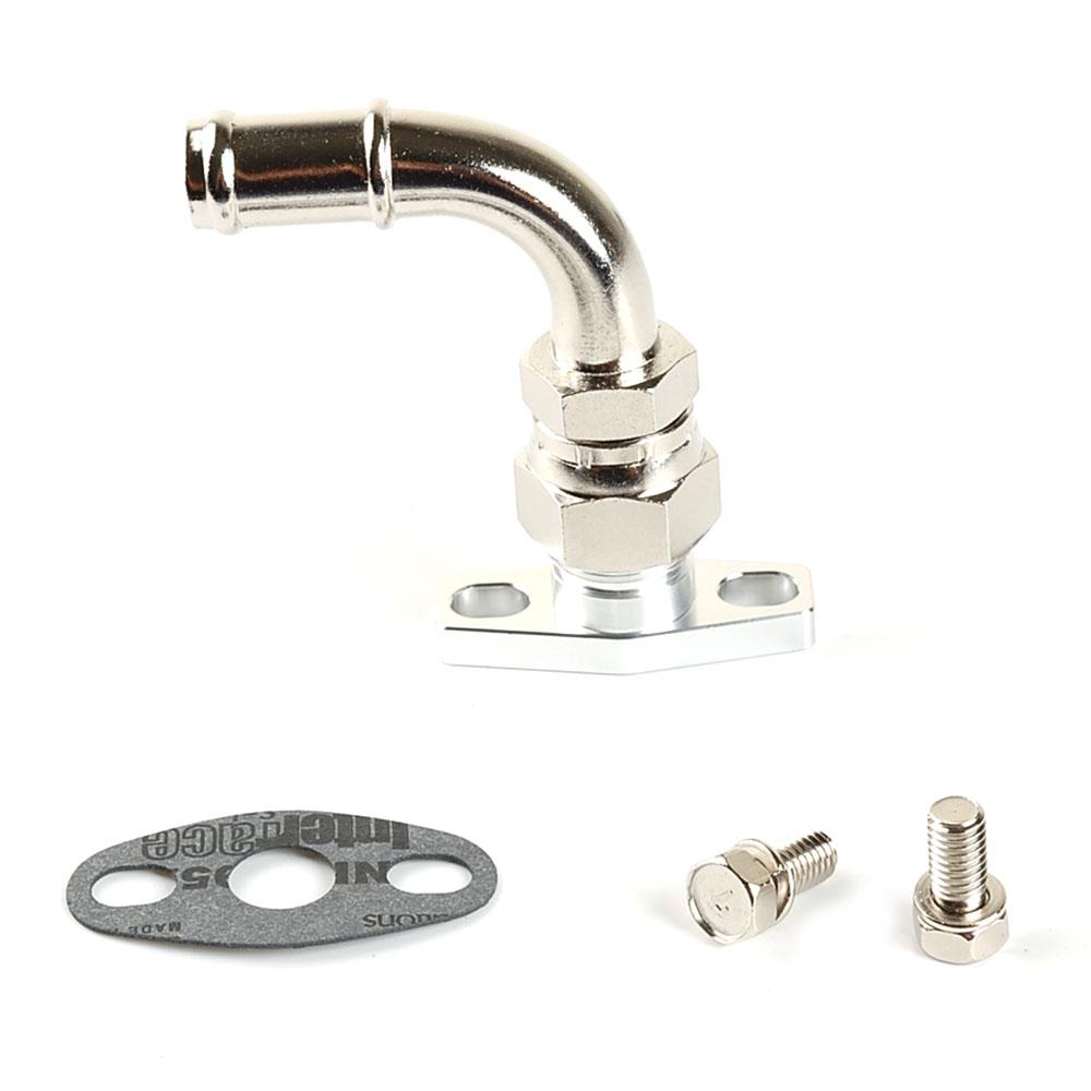 90Deg 10AN 3/4" 19mm Oil Drain Flange Kit For Garrett GT25 GT28 GT30 GT35 T17 T20 T25 T28 T35
