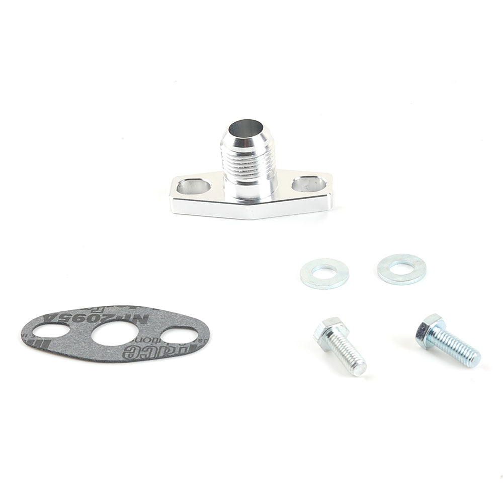 8AN Oil Drain Flange For BorgWarner KKK K03 K04 AUDI VW  DSM 1G 2G EVO 8 9 10 and Greddys Trusts TD04H T517Z T518Z HT12-19 4G15