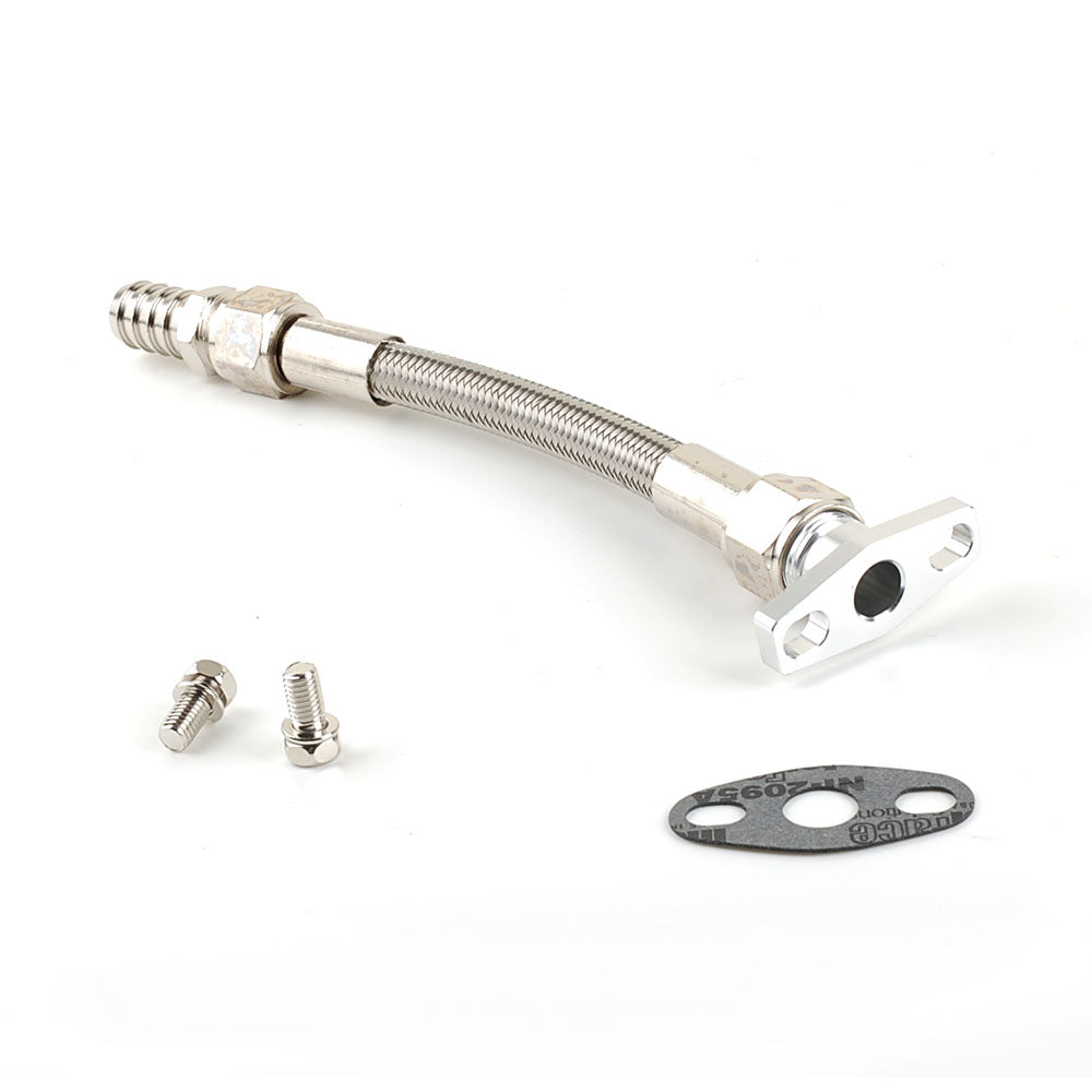 10AN Ölablaufleitungssatz passend für Garrett T25, T28, GT25, GT28, GT30, GT35 mit 3/4"-Schlauchanschluss