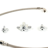 4AN Oil Feed Line & Return Hose Kit For BMW N54 3.0L 135i 335i 535i TD03 Twin Turbo