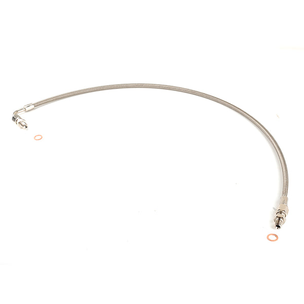 Universal 27.5" 4AN Oil Feed Line For M10 x 1.25mm oil feed w/ M12 x 1.25mm fitting for Engine