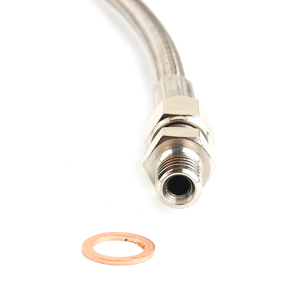 Universelle 27,5" 4AN Ölzuleitung für M10 x 1,25 mm Ölzuleitung mit M12 x 1,5 mm Anschluss für Motoren