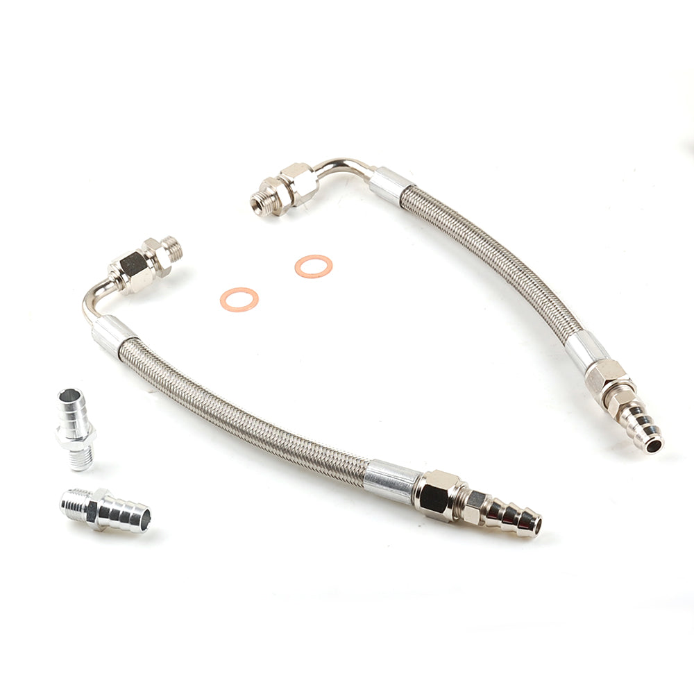 15.7" 6AN Water Line M14x1.5mm pitch fits Garrett GT3582R GTX3582R 3/8" 1/2"