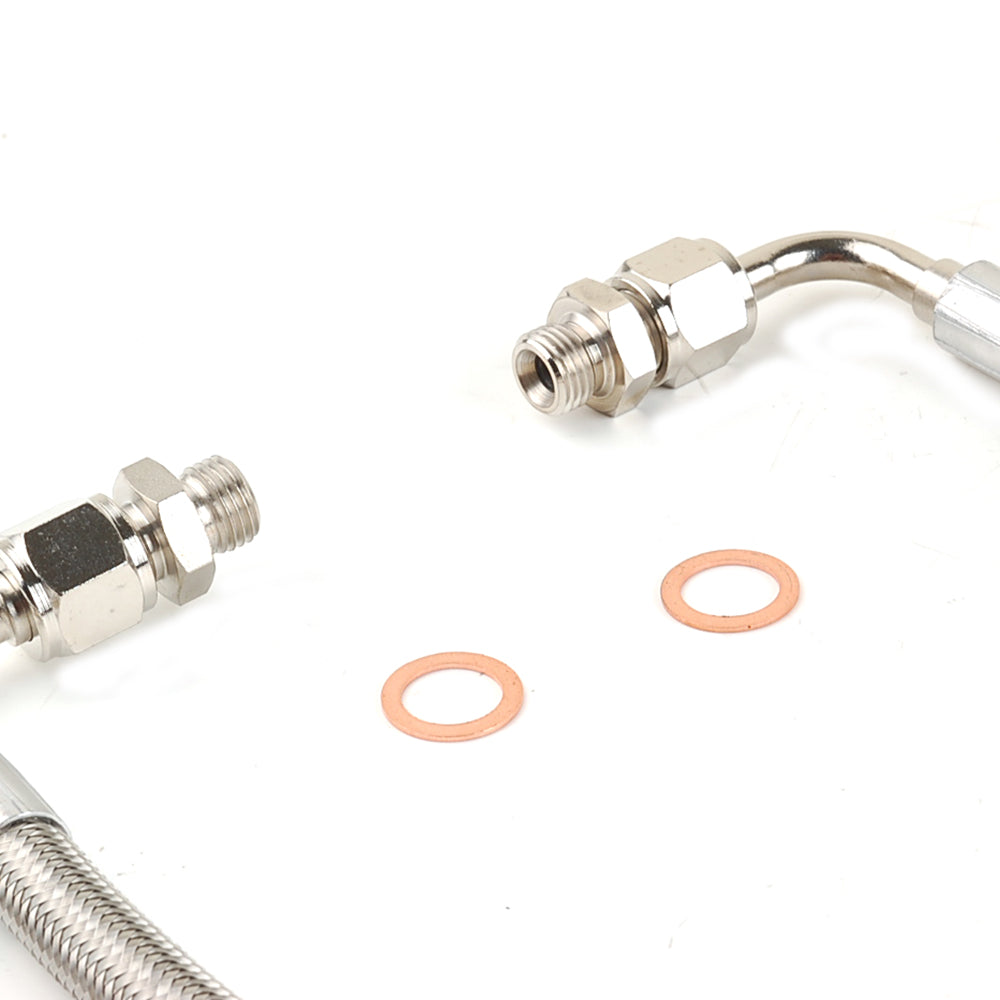 15.7" 6AN Water Line M14x1.5mm pitch fits Garrett GT3582R GTX3582R 3/8" 1/2"